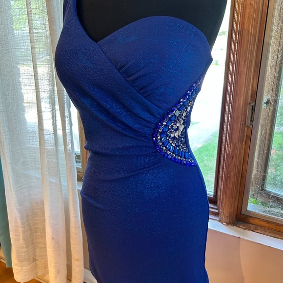 blue dress sequence tease me size 7 - Picture 1 of 4